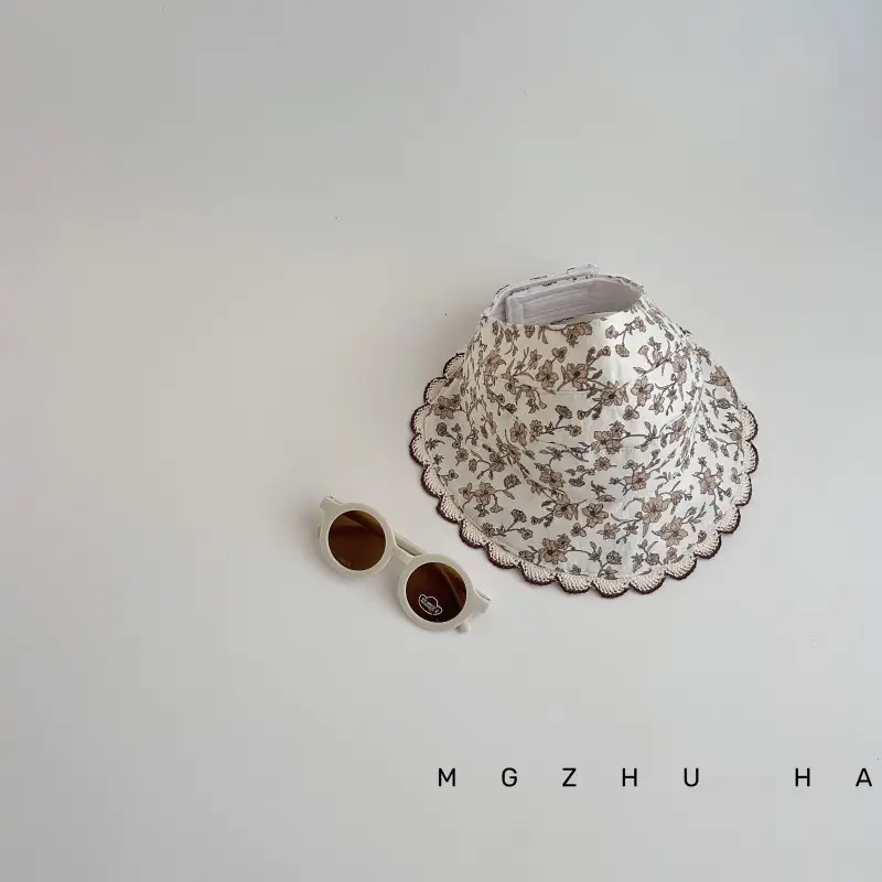 Baby Sun Hat Anti-UV Large Brim Ponytail Cap — feature 24