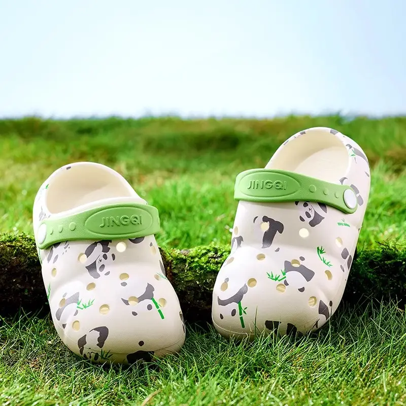 Jing Qi Strawberry Cat Pink Sandals for Girls Boys