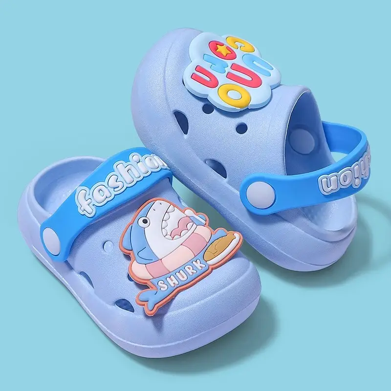 Jing Qi Strawberry Cat Pink Sandals for Girls Boys