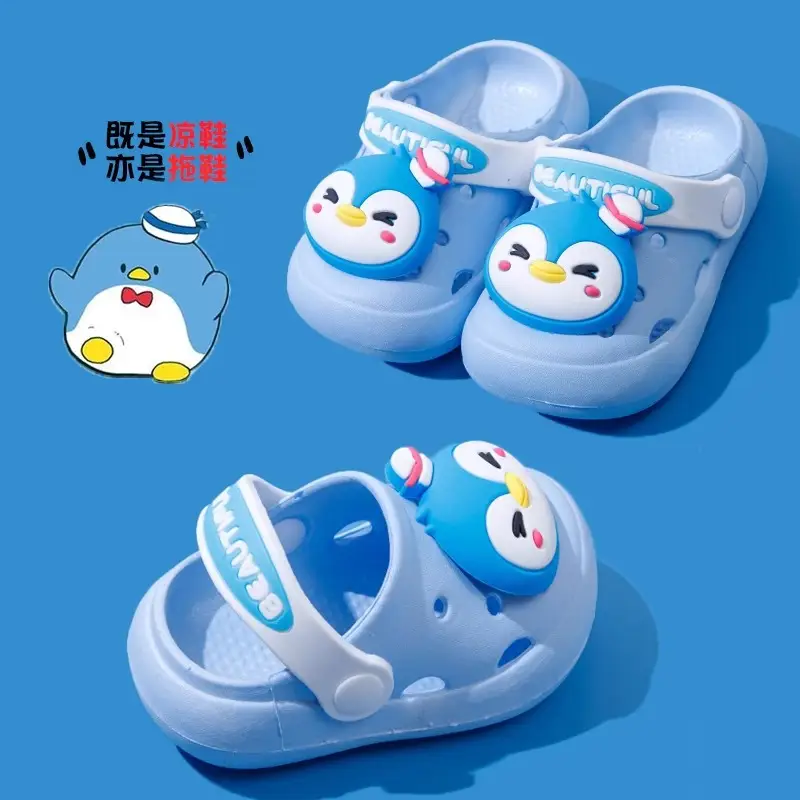Jing Qi Strawberry Cat Pink Sandals for Girls Boys