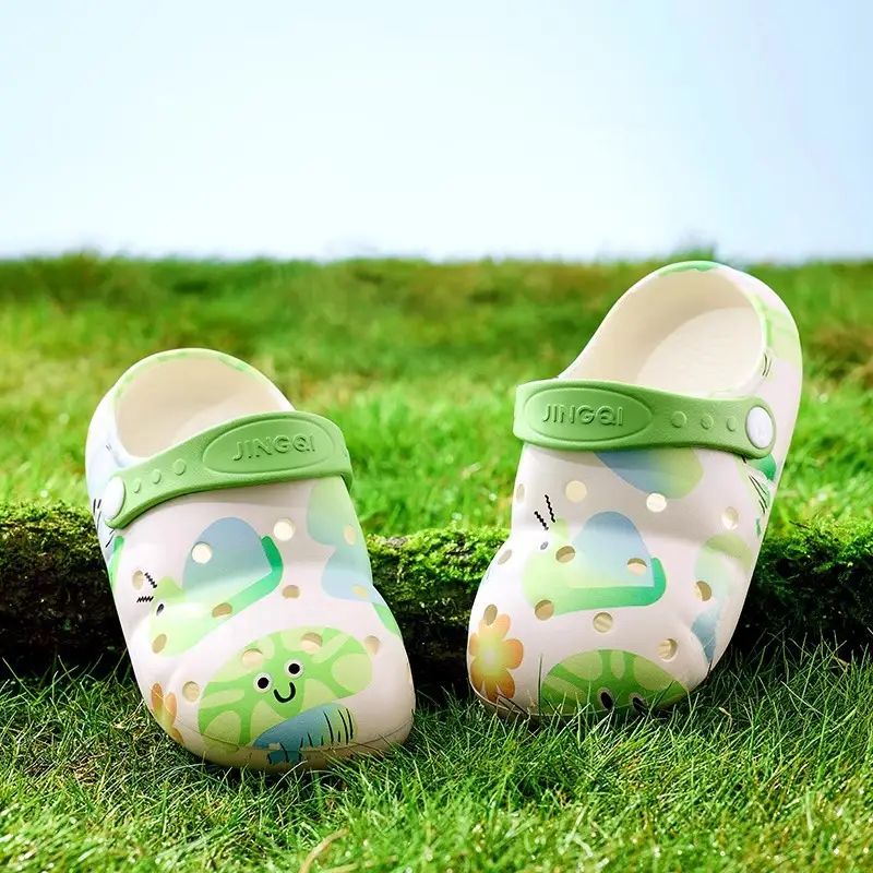 Jing Qi Strawberry Cat Pink Sandals for Girls Boys