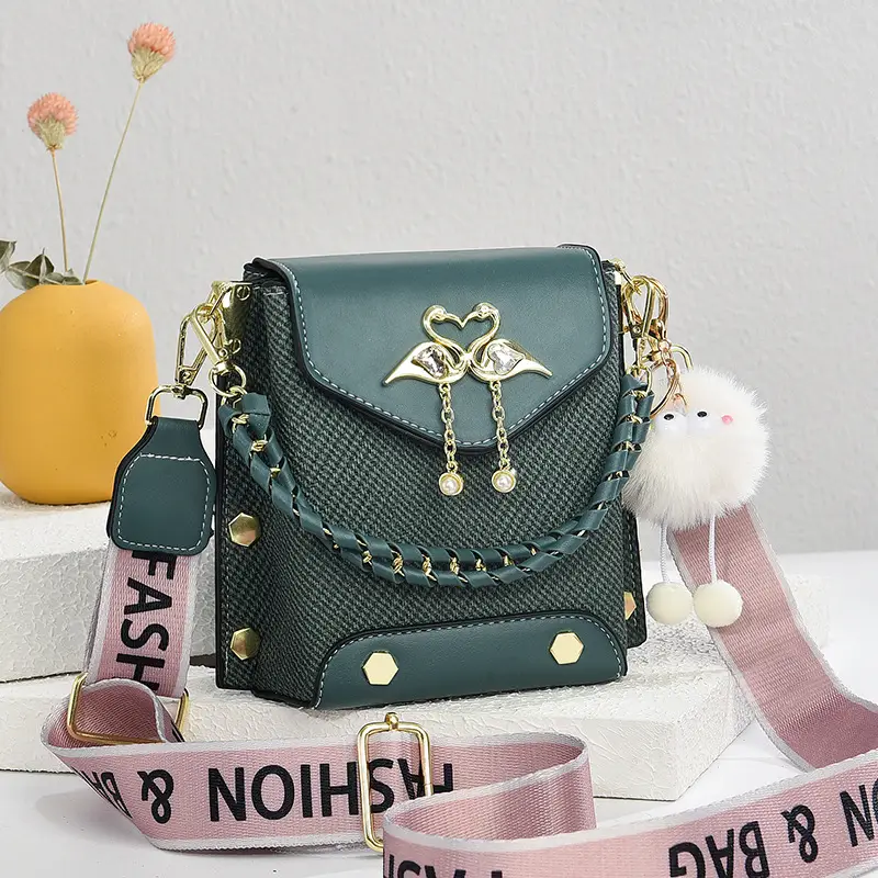 Black Textured Crossbody Bag for Women 2025 - Image 8