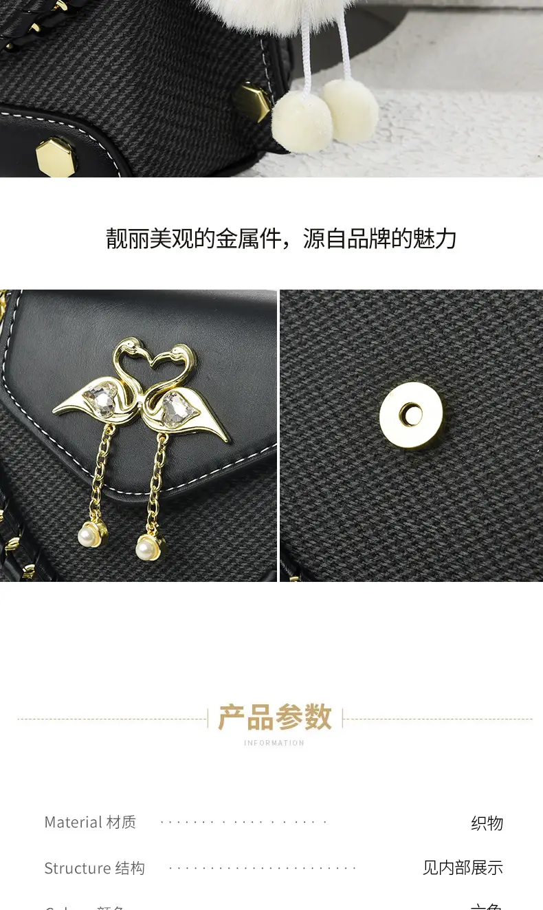 Black Textured Crossbody Bag for Women 2025 — feature 5