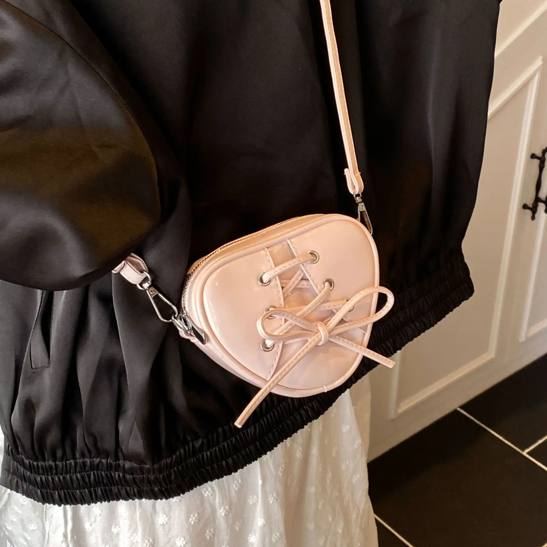 Heart Shaped Red Crossbody Bag for Women - Image 10