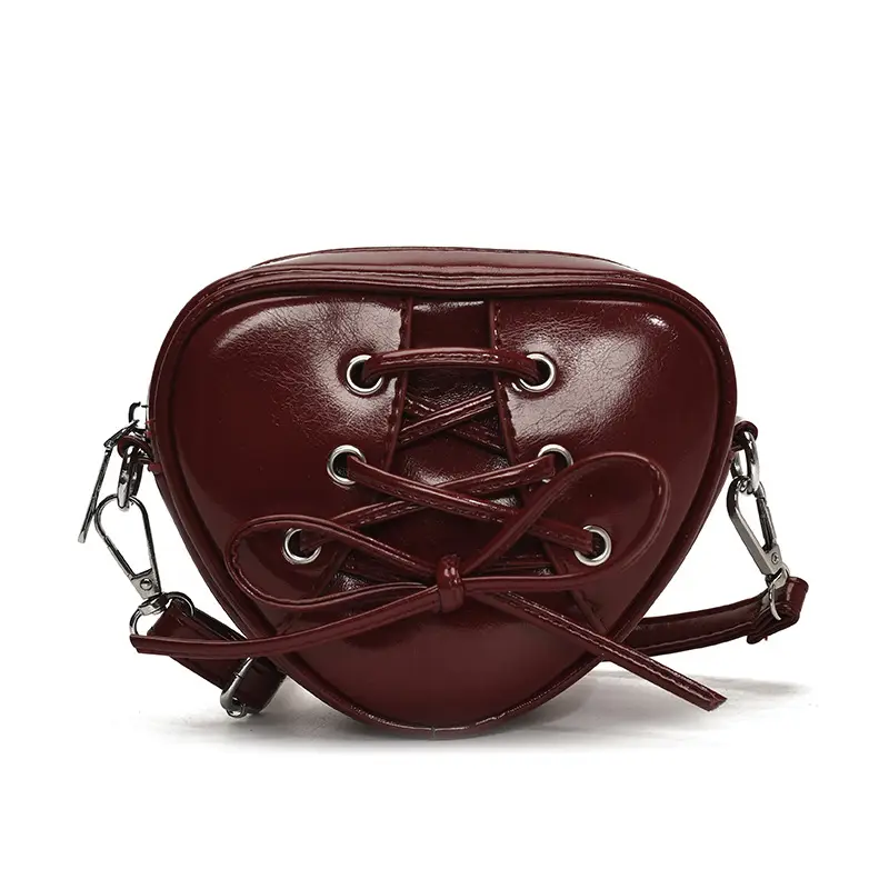 Heart Shaped Red Crossbody Bag for Women - Image 11