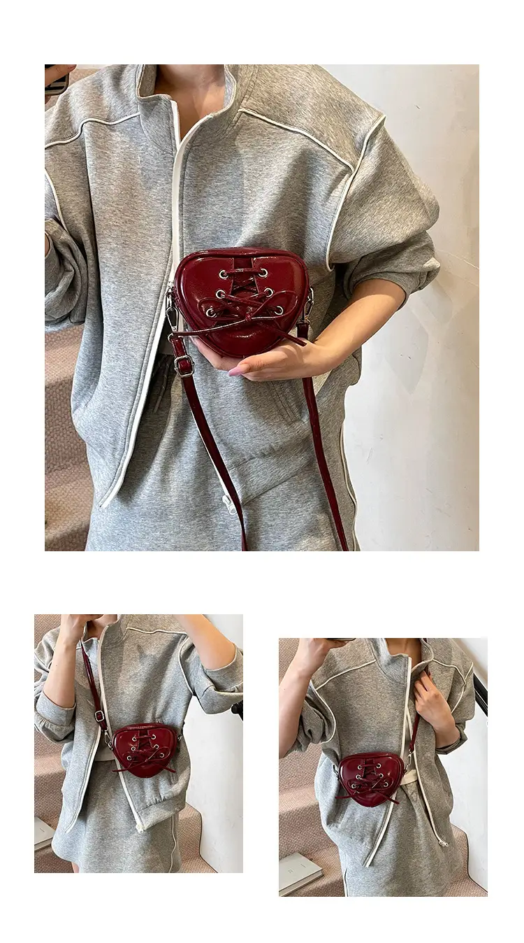 Heart Shaped Red Crossbody Bag for Women — feature 9