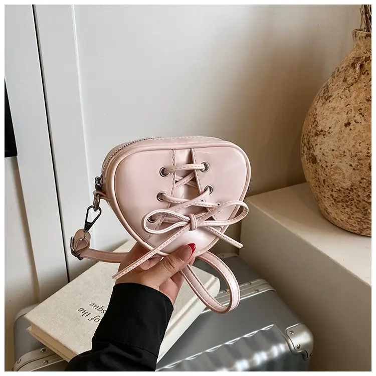 Heart Shaped Red Crossbody Bag for Women - Image 5