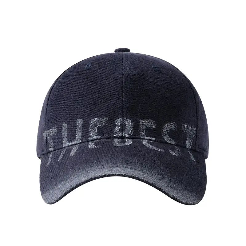 American-style Retro Letter Gray Baseball Cap Women's Wide Brim Big Face Small Cap All-match Big Head Hat - Image 13