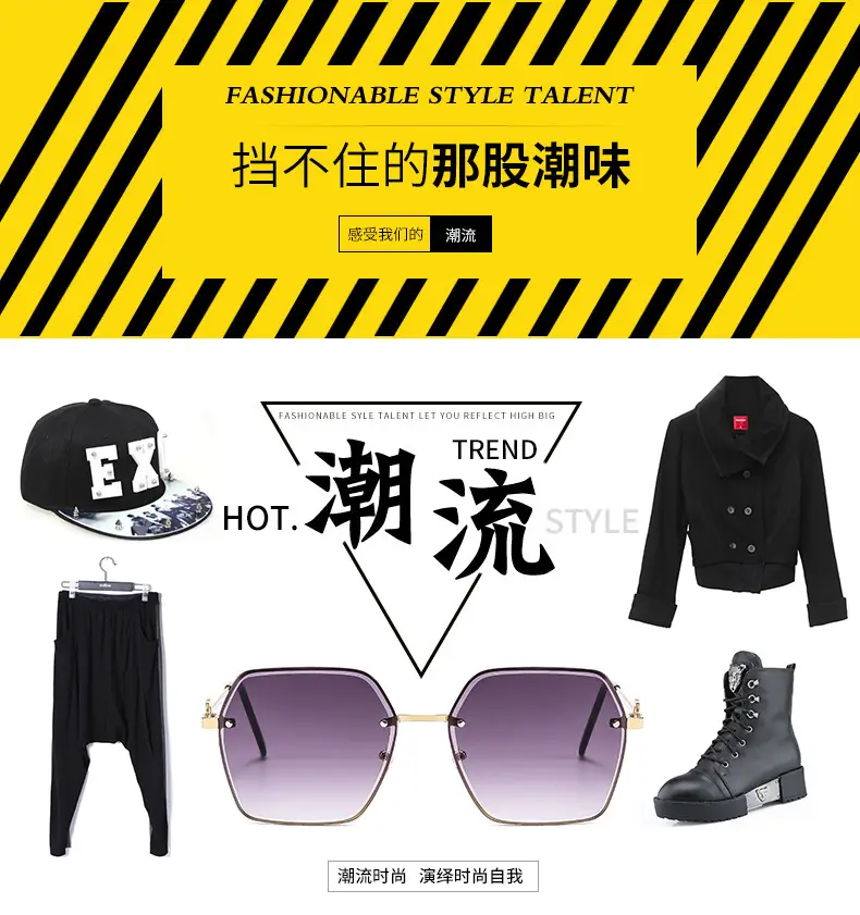 Women Cut Edge Sunglasses UV Protection Frameless Design — feature 6