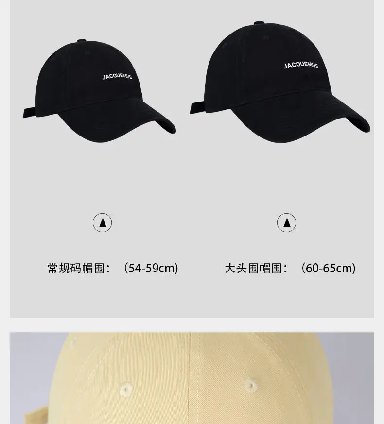 Navy Blue Soft Top Cap Women Summer Korean Style Baseball Cap — feature 11