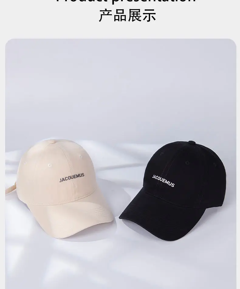 Navy Blue Soft Top Cap Women Summer Korean Style Baseball Cap — feature 21