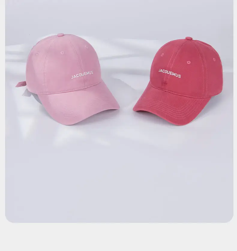 Navy Blue Soft Top Cap Women Summer Korean Style Baseball Cap — feature 24