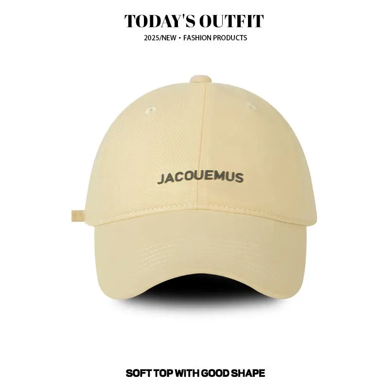 Navy Blue Soft Top Cap Women Summer Korean Style Baseball Cap - Image 10