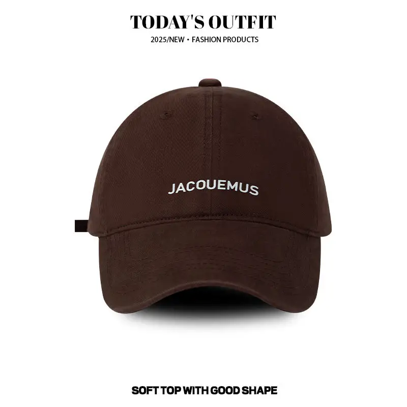 Navy Blue Soft Top Cap Women Summer Korean Style Baseball Cap - Image 3
