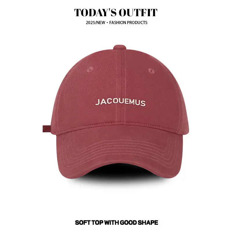Navy Blue Soft Top Cap Women Summer Korean Style Baseball Cap - Image 9