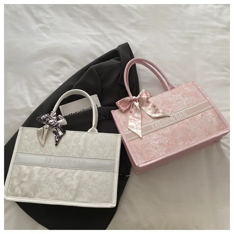 Pink Silk Bow Shoulder Bag for Women — feature 26
