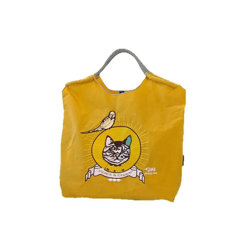 Cartoon Cat Embroidered Shoulder Bags Large Capacity Women - Image 26