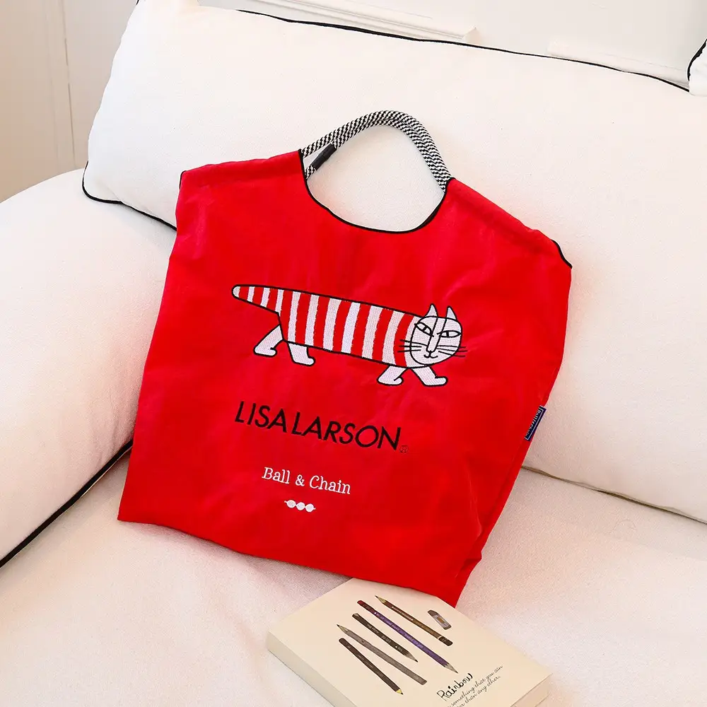Cartoon Cat Embroidered Shoulder Bags Large Capacity Women - Image 6