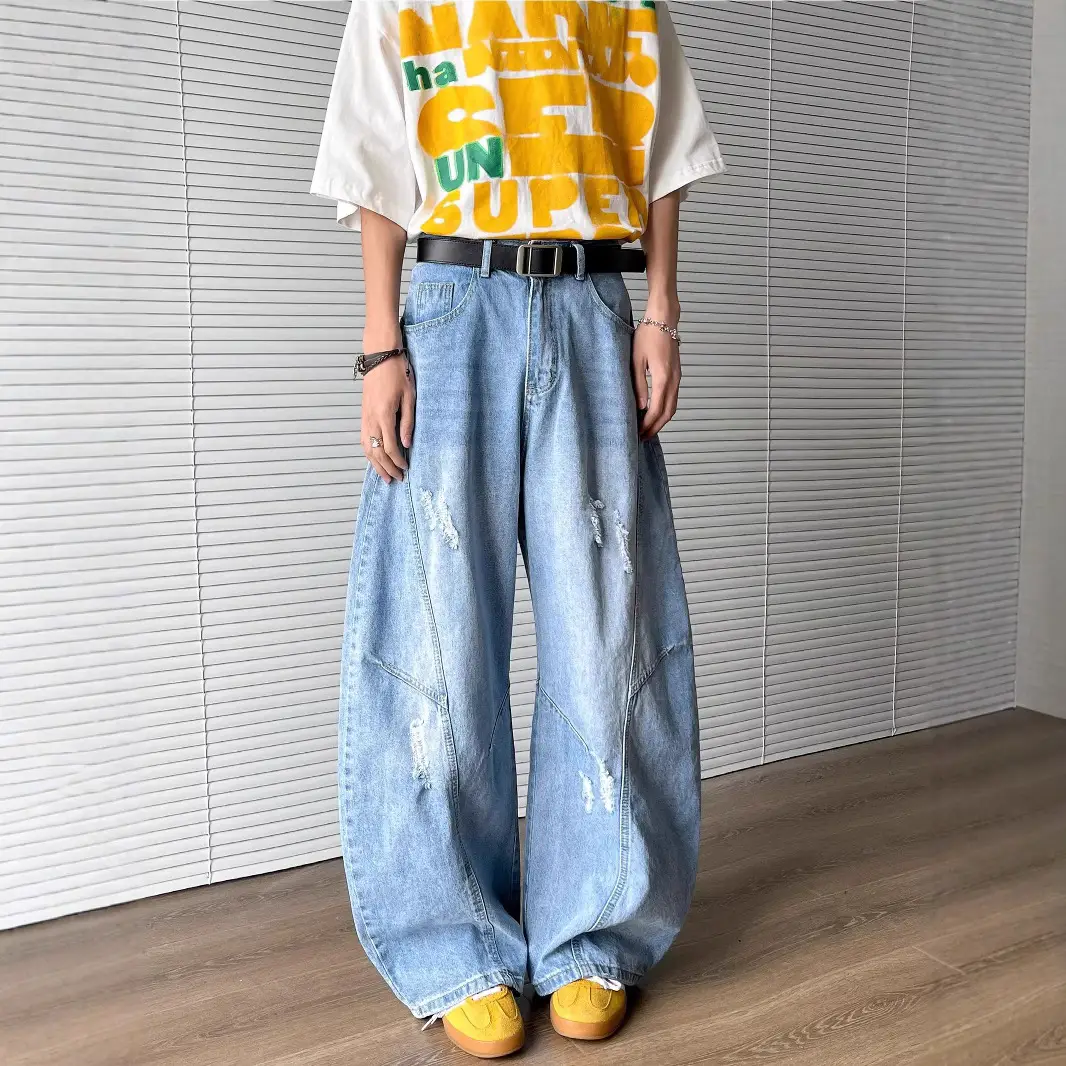 Wide Leg Jeans Dark Blue 2025 Autumn New