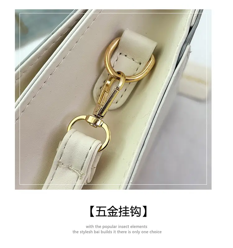 Korean Style Pink White Spliced Shoulder Bag 2025 — feature 9