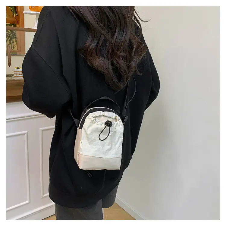 Orange Drawstring Shoulder Bag for Women — feature 11