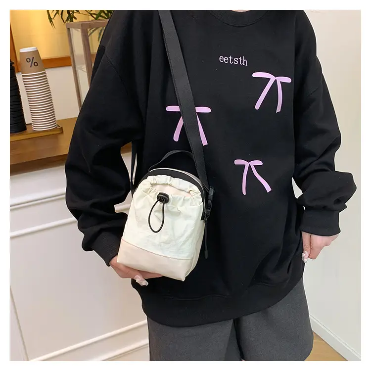 Orange Drawstring Shoulder Bag for Women — feature 16
