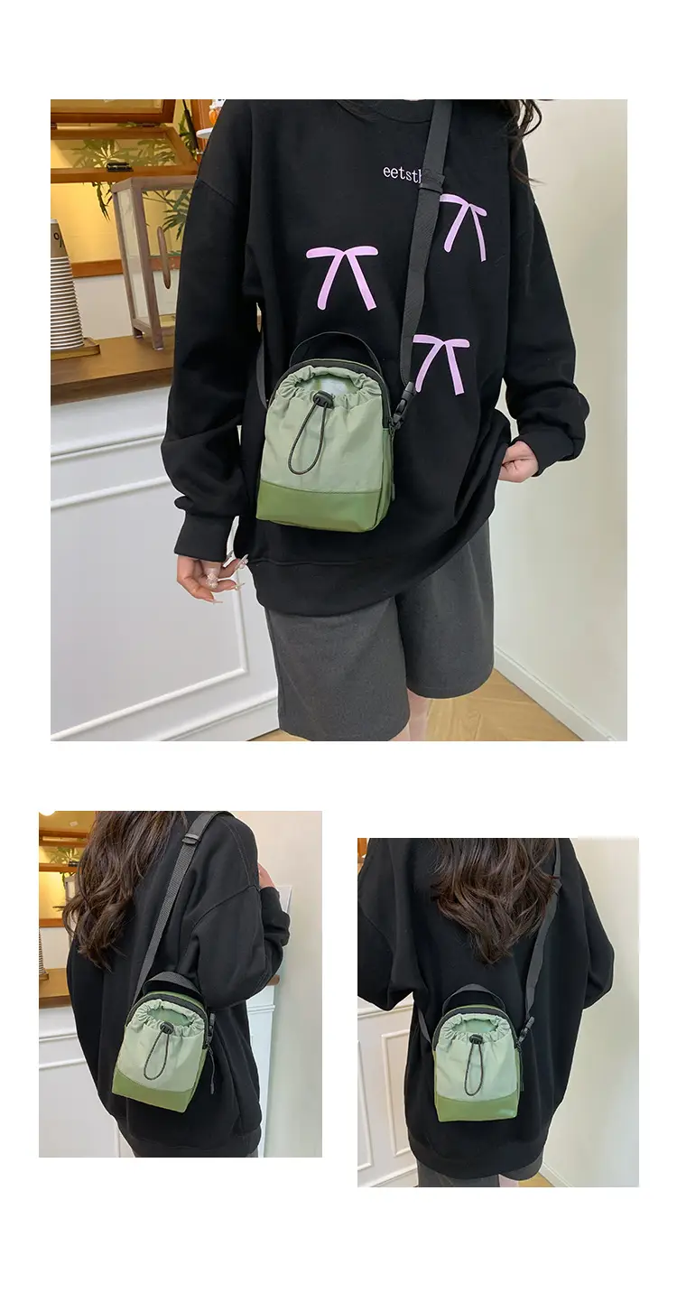 Orange Drawstring Shoulder Bag for Women — feature 25