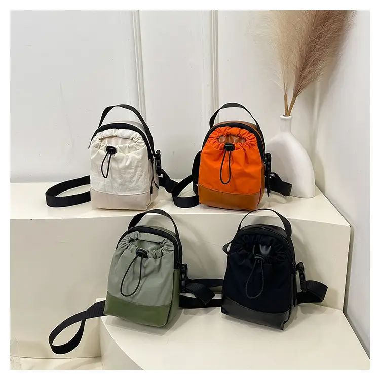 Orange Drawstring Shoulder Bag for Women — feature 8