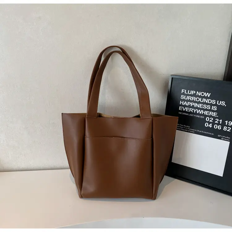 Beige Retro Tote Bag Large Capacity 2025 — feature 20