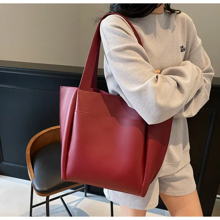 Beige Retro Tote Bag Large Capacity 2025 — feature 24