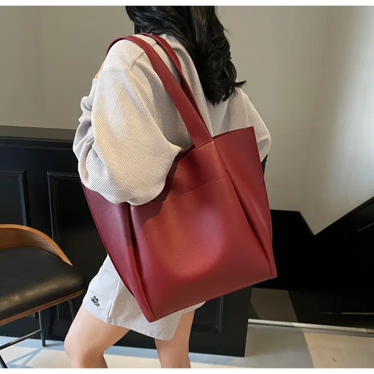 Beige Retro Tote Bag Large Capacity 2025 — feature 26