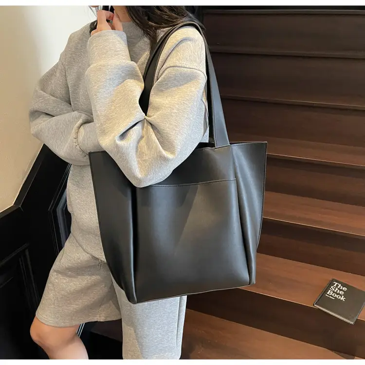 Beige Retro Tote Bag Large Capacity 2025 — feature 29