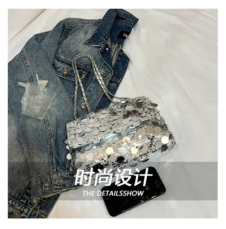High-End Sequin Shoulder Bag for Women 2025 — feature 4