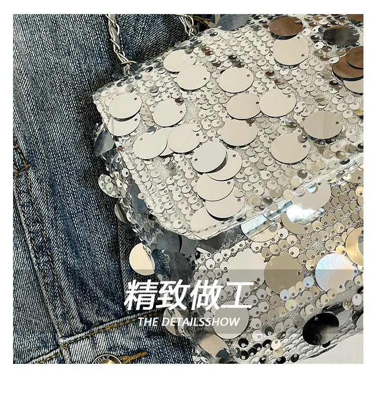 High-End Sequin Shoulder Bag for Women 2025 — feature 5