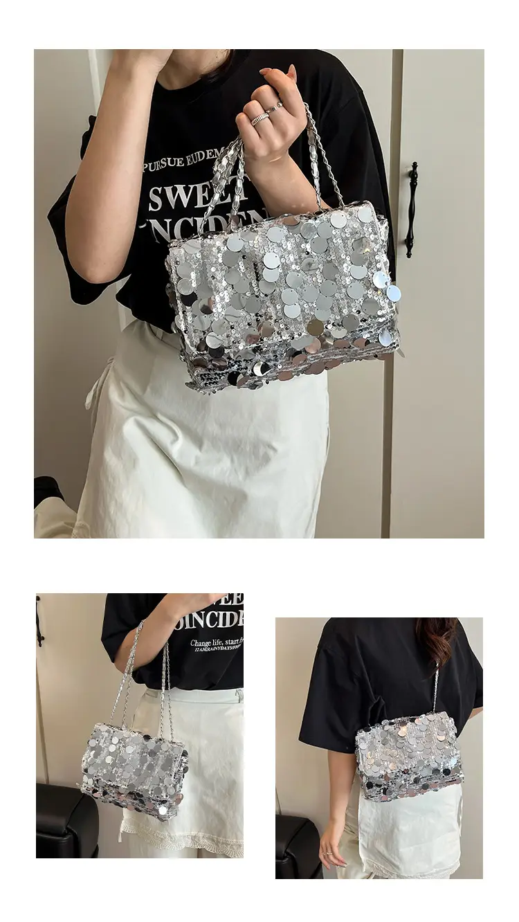 High-End Sequin Shoulder Bag for Women 2025 — feature 8