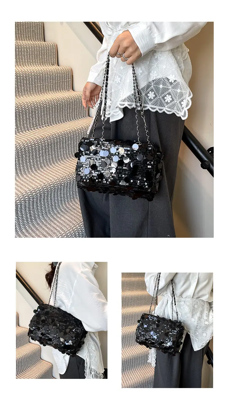 High-End Sequin Shoulder Bag for Women 2025 — feature 9