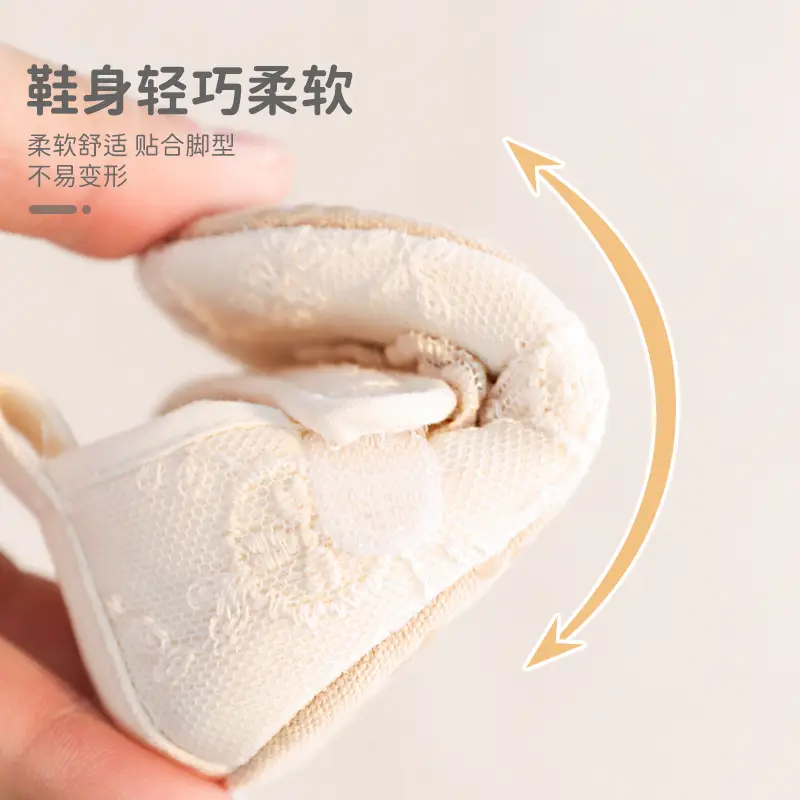 Baby Non-Slip Floor Shoes Soft Lace Strap 6-12