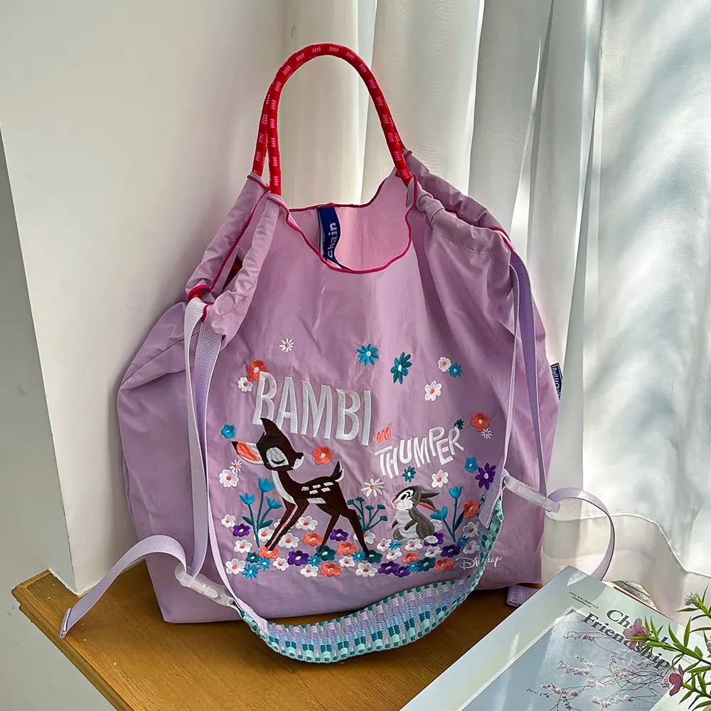 Women Embroidered Canvas Shoulder Bag with Crossbody Strap — feature 31