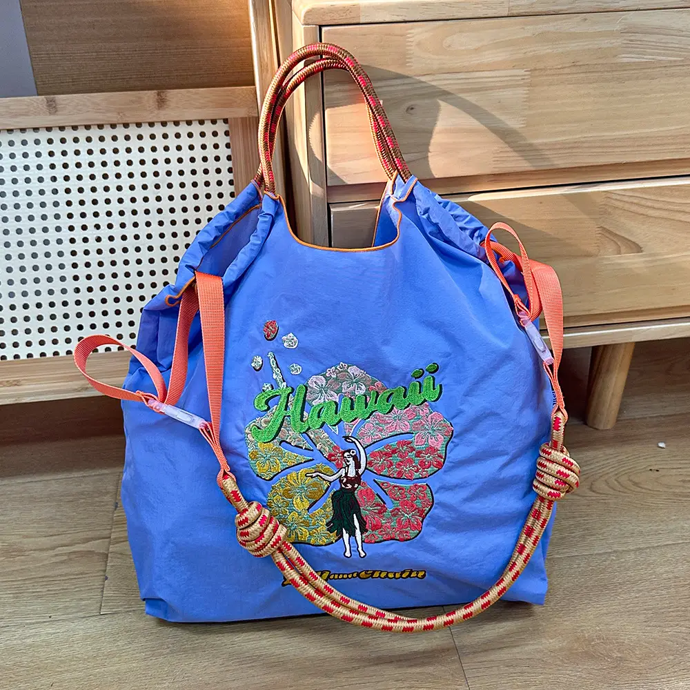 Women Embroidered Canvas Shoulder Bag with Crossbody Strap - Image 51
