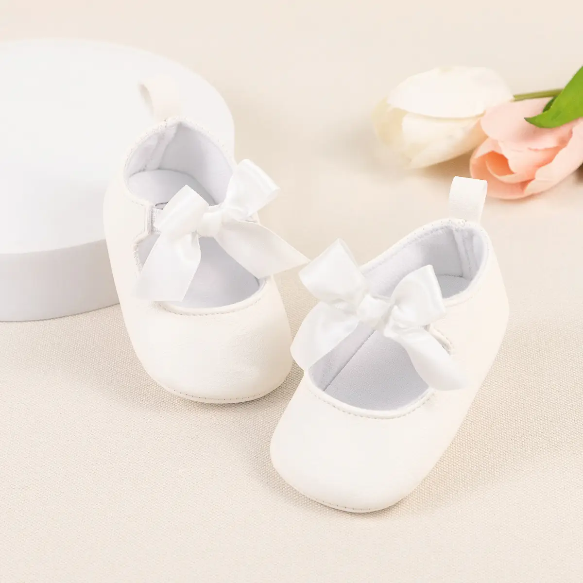 White Bow Baby Shoes for 0-1 Years Old - Image 6