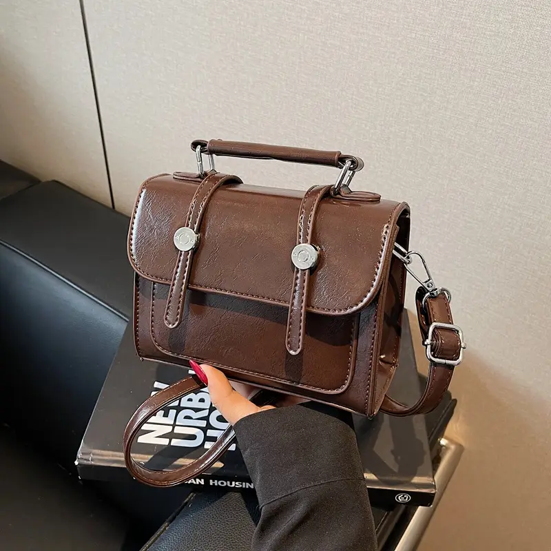 Women's Silver Leather Shoulder Crossbody Bag 2025 - Image 4