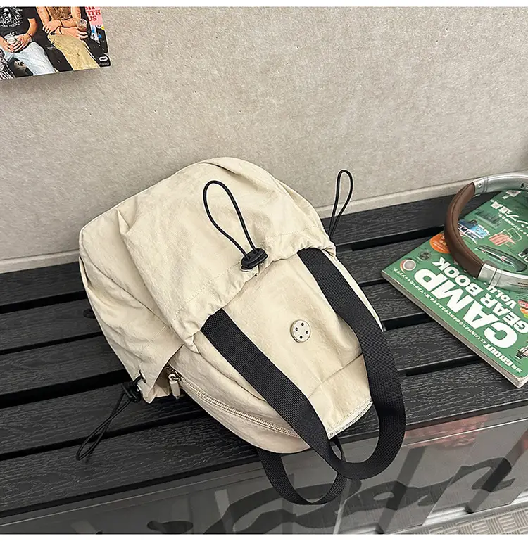 Men Lightweight Nylon Backpack Shoulder Crossbody Bag — feature 14