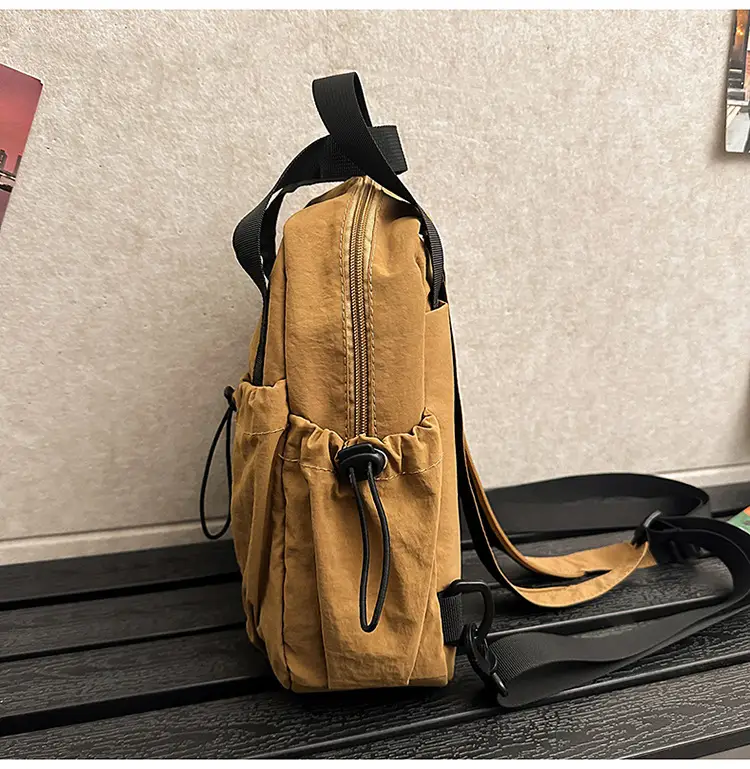 Men Lightweight Nylon Backpack Shoulder Crossbody Bag — feature 16