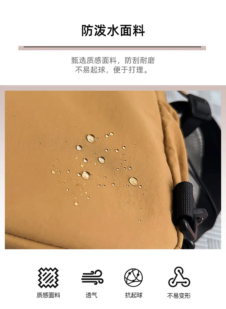 Men Lightweight Nylon Backpack Shoulder Crossbody Bag — feature 23