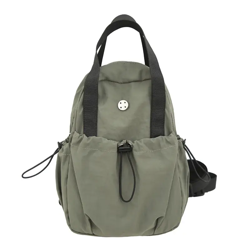 Men Lightweight Nylon Backpack Shoulder Crossbody Bag - Image 4