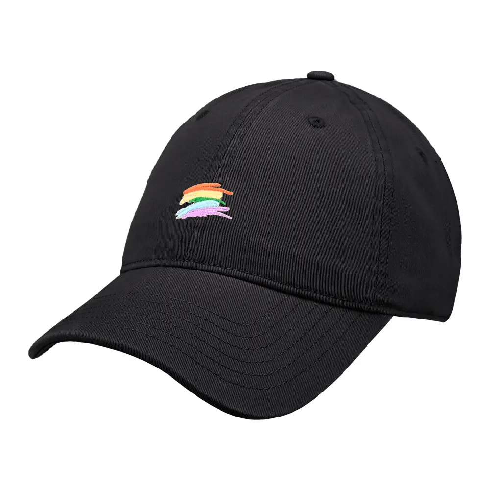 Cute Rainbow Embroidered Baseball Cap Green - Image 2