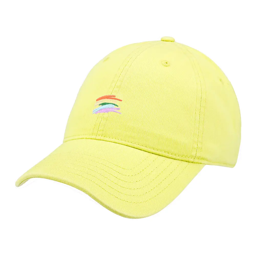 Cute Rainbow Embroidered Baseball Cap Green - Image 3