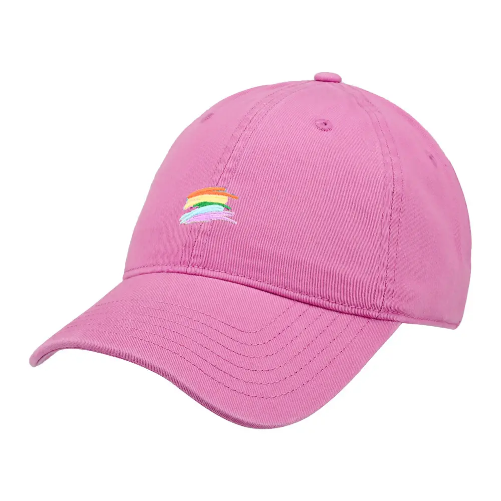 Cute Rainbow Embroidered Baseball Cap Green - Image 5