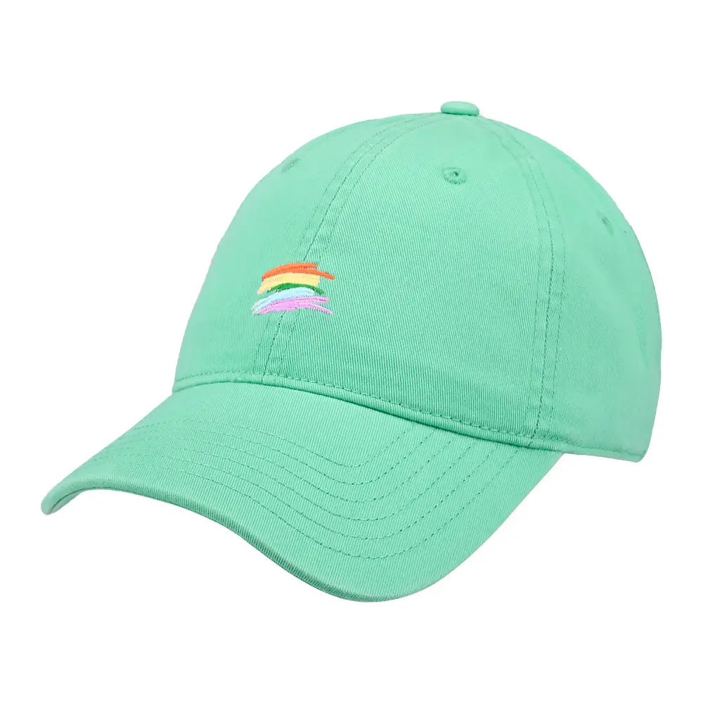Cute Rainbow Embroidered Baseball Cap Green - Image 7