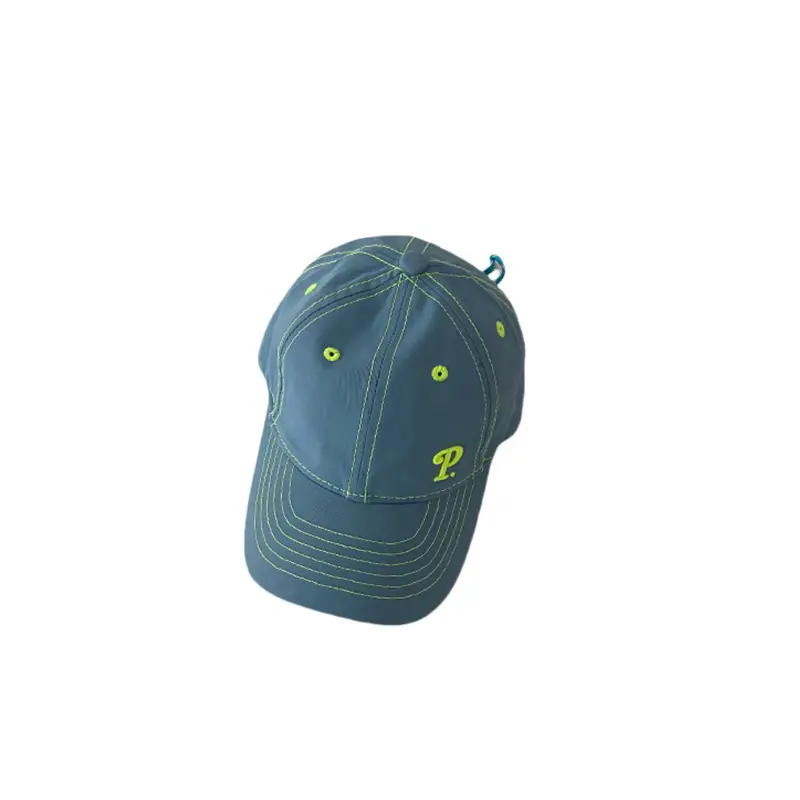 Kids Cotton Cap with "Tow & Feather" Print Brown